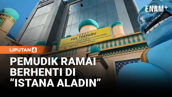 Pos Pengamanan Puncak Disulap Jadi Istana "Aladin", Pemudik Ramai Berhenti