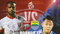 BRI Liga 1 - Duel Pemain - Borneo FC Vs Persib Bandung (Bola.com/Lamya Dinata/Adreanus Titus)