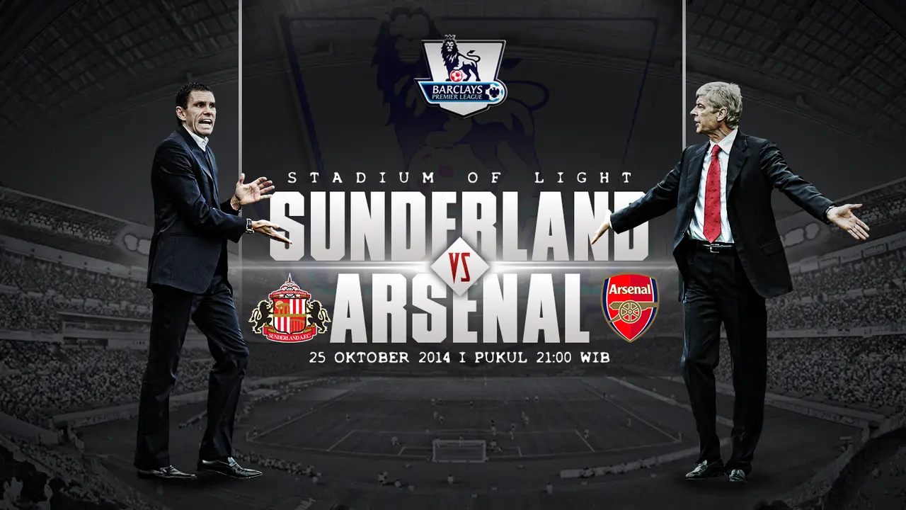 Prediksi Sunderland vs Arsenal (Liputan6.com/Yoshiro)