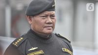 Kepala Staf Angkatan Laut (Kasal) Laksamana TNI Yudo Margono saat acara penyematan brevet Hiu Kencana di kapal selam KRI Alugoro-405, Dermaga 100, Tanjung Priok, Jakarta Utara, Senin (28/11/2022). (merdeka.com/Iqbal S Nugroho)