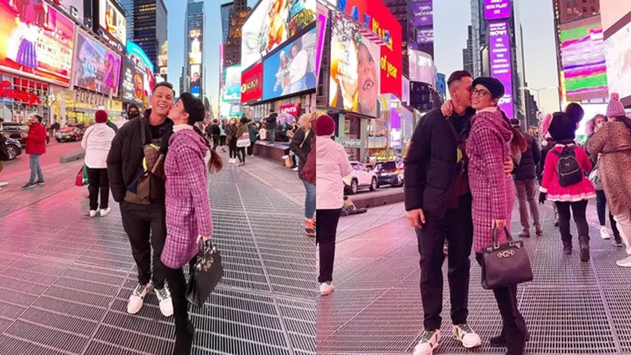 Tanpa Anak-Anak, Ini 6 Momen Ussy Sulistiawaty dan Andhika Pratama Liburan di Amerika