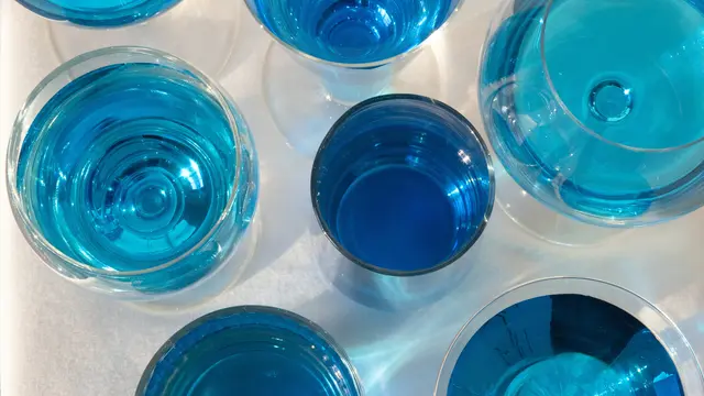 urine biru