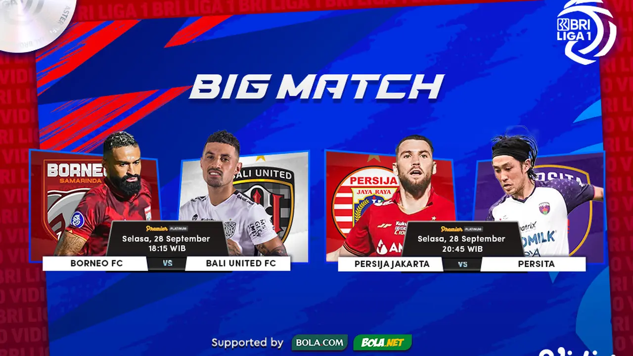 Jadwal & Link Streaming BRI Liga 1 : Bali United vs Borneo FC