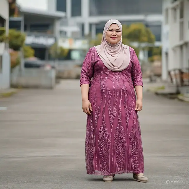 Model Gaun Cantik untuk Badan Gemuk/Meta AI