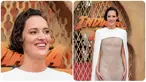 Foto kolase saat Phoebe Waller-Bridge berpose untuk fotografer setibanya pada pemutaran perdana film Indiana Jones and the Dial of Destiny di London, Inggris, Senin (26/6/2023). (Scott Garfitt/Invision/AP)