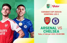 Saksikan Live Streaming Carabao Cup 2025/26 Semifinal Leg Kedua: Arsenal vs Chelsea, Tayang di Vidio