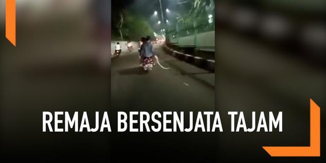 VIDEO: Heboh Konvoi Remaja Bersenjata Tajam di Manggarai