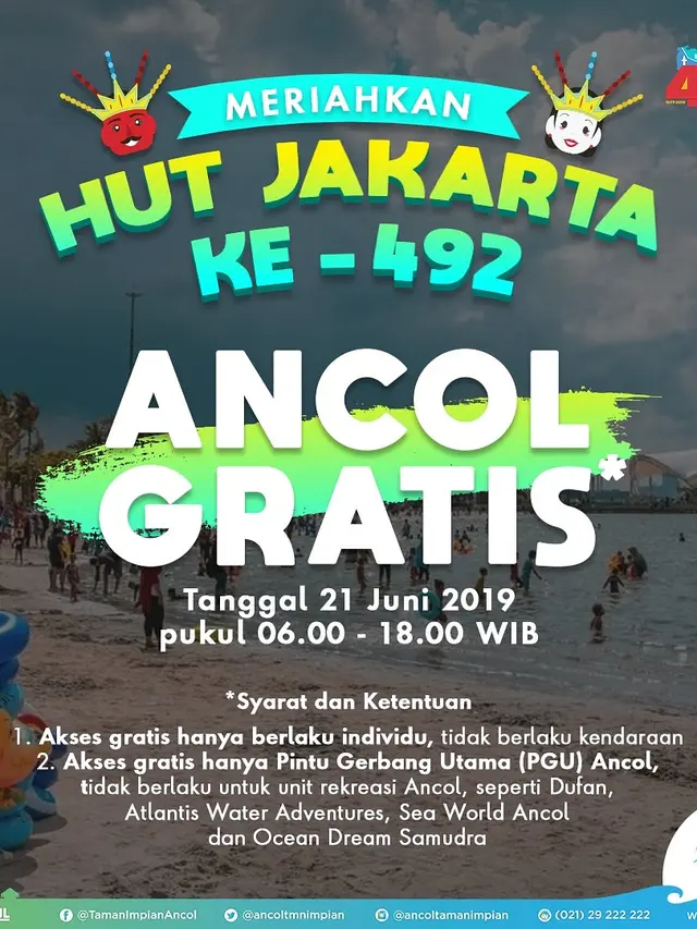 Masuk Ancol Graits