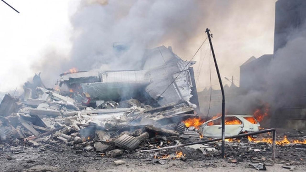 Ini penampakan Hercules A-1310 saat jatuh di Medan