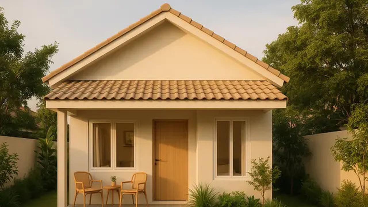 8 Inspirasi Desain Rumah Sederhana 6x8 Meter dengan Teras dan Taman Mini, Referensi Hunian Asri 2025