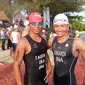 Atlet nasional, Muhammad Taufik (kiri) membidik tiga besar di Rhino X Triathlon (dok: Vox Populi)