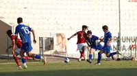 Anak asuh Shin Tae-yong itu mengalahkan Moldova U-20 dengan skor 3-1 di Stadion Manavgat Ataturk pada Selasa (1/11/2022). (Dokumentasi PSSI)