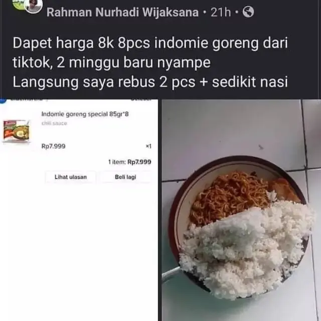 6 Status Facebook Orang Curhat Soal Makanan Ini Kocak, Bikin Tepuk Jidat