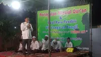 Anggota DPR dari Partai Golkar Mukhamad Misbakhun menyambangi Pondok Pesantren Cangaan di Bangil, Pasuruan (Istimewa)