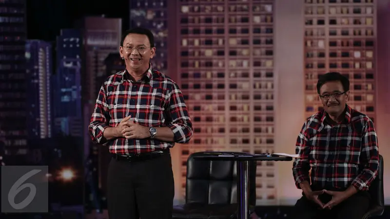 Ahok - Djarot saat debat cagub DKI