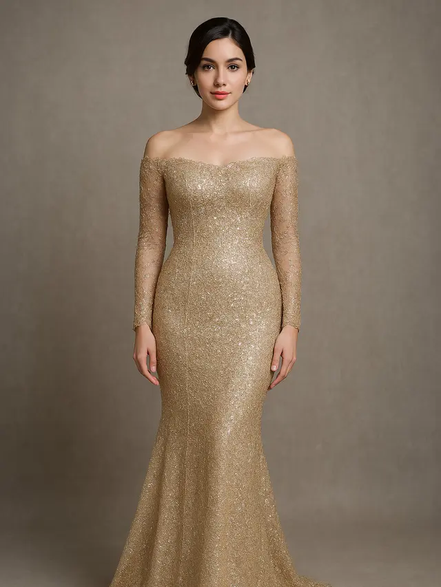 7 Model Kebaya Brokat Full Payet, Tampil Glamor dan Anggun
