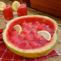 ilustrasi resep watermelon punch semangka segar/Amallia Eka/Shutterstock