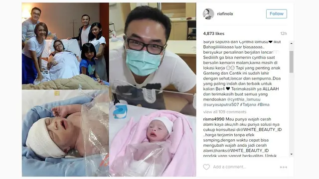 Cynthia Lamusu dan Surya Saputra
