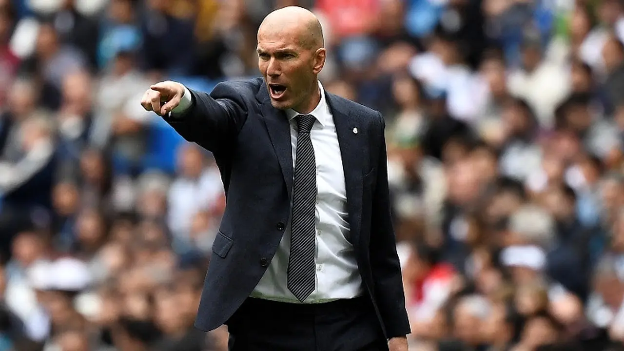 Pelatih Real Madrid, Zinedine Zidane.