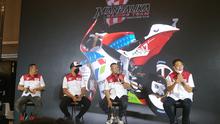 Mandalika Racing Team Indonesia resmi diluncurkan dengan Dimas Ekky Pratama sebagai pembalap, tapi ada satu pembalap yang dirahasiakan (Liputan6.com/Defri Saefullah)