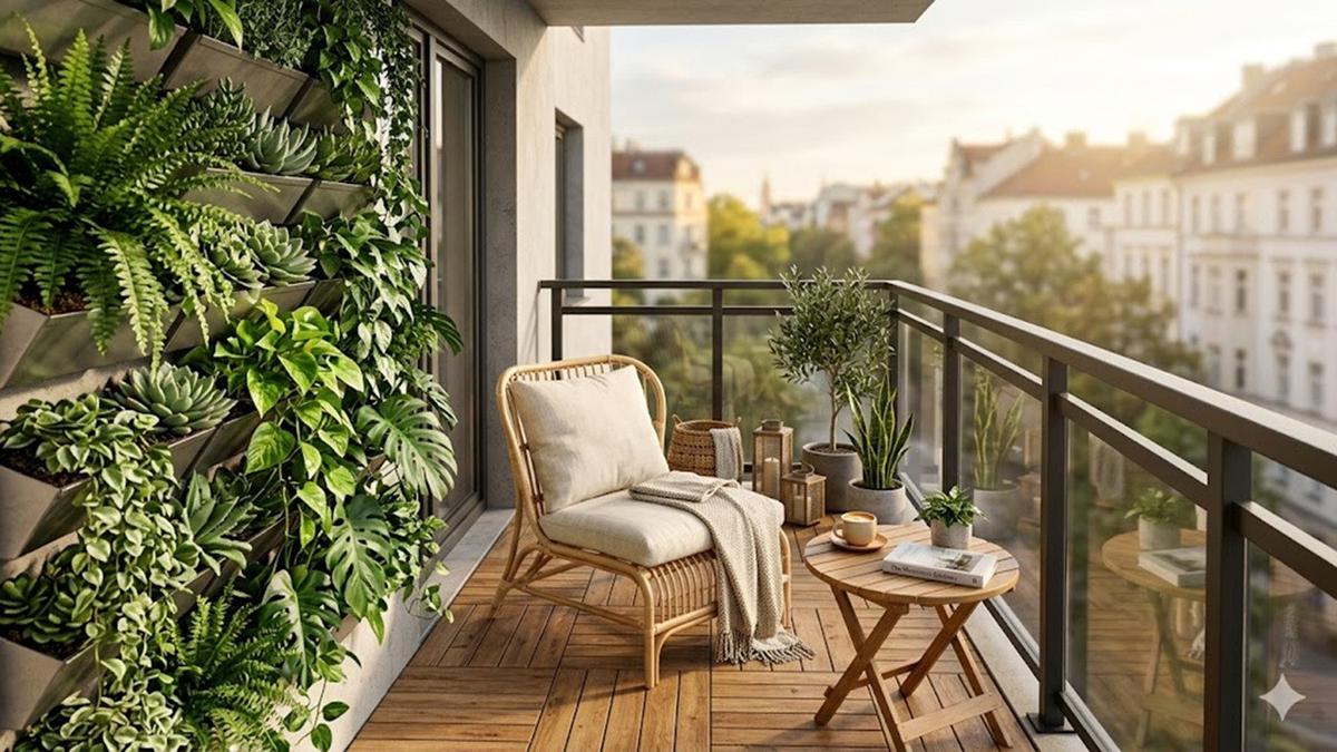 7 Dinding Balkon Kombinasi Tanaman Vertikal, Inspirasi Desain yang Bikin Hunian Lebih Hidup