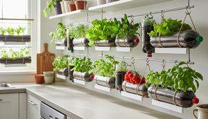 Menanam Sayur di Botol Bekas. (Foto: Gemini AI)