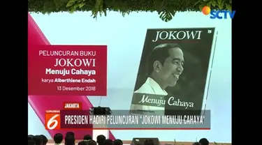 Presiden Jokowi hadiri peluncuran buku ‘Jokowi Menuju Chaya’ yang ditulis oleh Alberthine Endah.