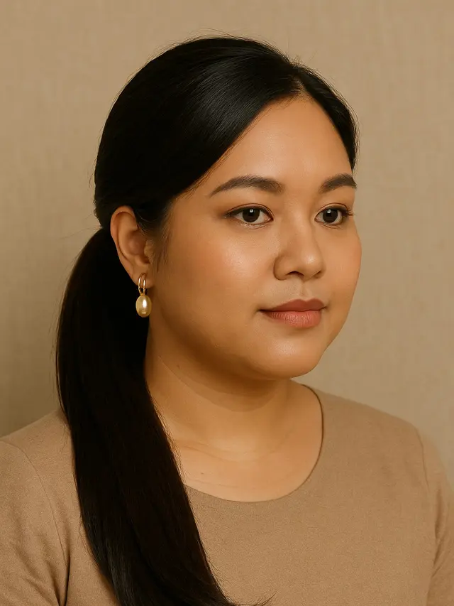 Model Rambut Wanita Korea untuk Wajah Bulat tanpa Poni (Foto: ChatGPT)