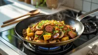 Resep Tumis Kentang Jamur Sosis yang Gurih dan Praktis