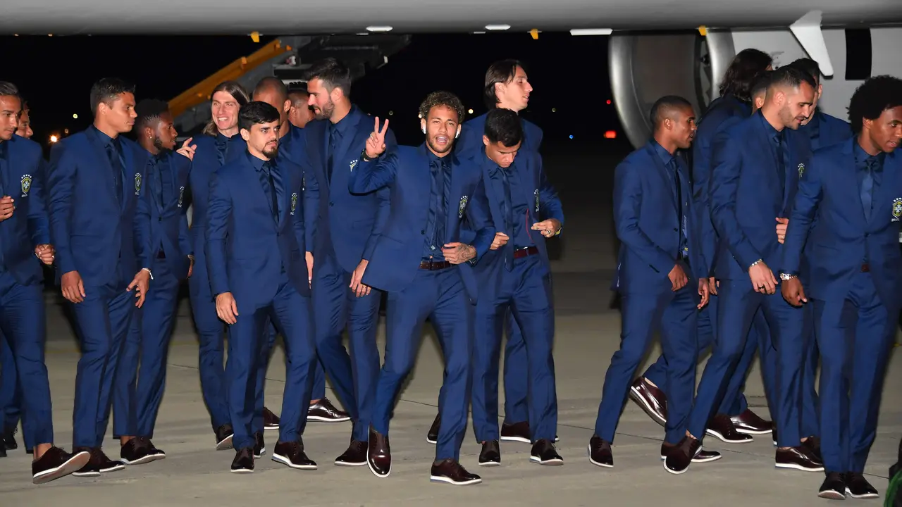 Skuad Timnas Brasil Tiba di Rusia