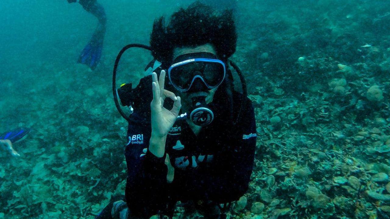 BRI Peduli melalui program BRI Menanam - Grow &amp; Green menyalurkan bantuan kepada Pokdarwis Ujung Bulo, Kabupaten Mamuju, Provinsi Sulawesi Barat, berupa pelatihan sadar wisata, sertifikasi selam untuk jenjang A1 (open water) dan jenjang B1 (instruktur