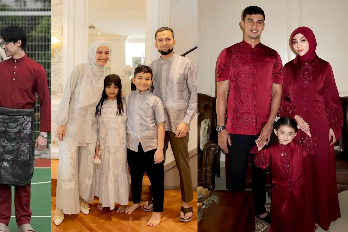 8 Gaya Kompak Keluarga Artis Pakai Baju Kembaran di Momen Idul Adha 2024, Dinda Hauw Pakai Baju Melayu hingga Margin Wieheerm Serba Merah