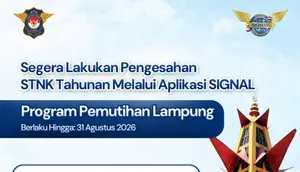 Pemutihan Pajak Kendaraan di Lampung Agustus 2026: Jadwal, Syarat, dan Daftar Keringanan Lengkap