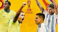 Perempat Final Piala Dunia U-17 - Brasil Vs Argentina_Duel Pemain (Bola.com/Adreanus Titus)