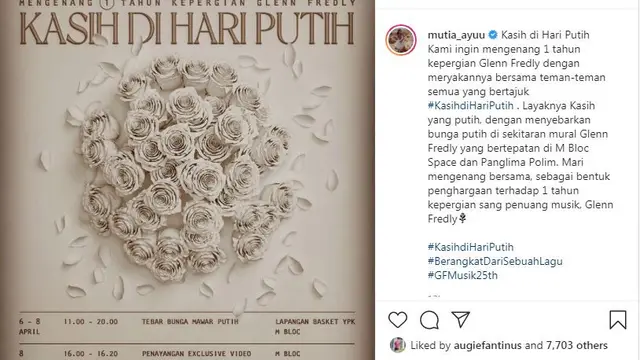 kenang satu tahun meninggalnya Glenn Fredly