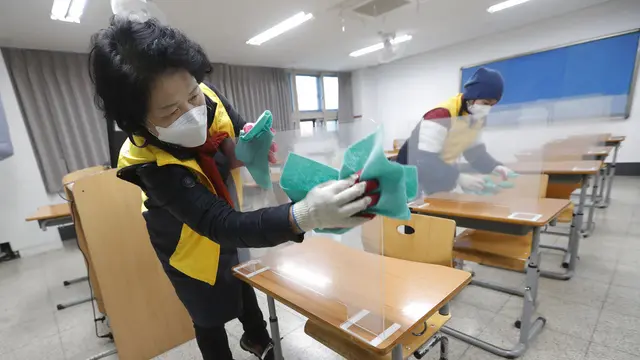 FOTO: Persiapan Ujian Masuk Perguruan Tinggi di Korea Selatan