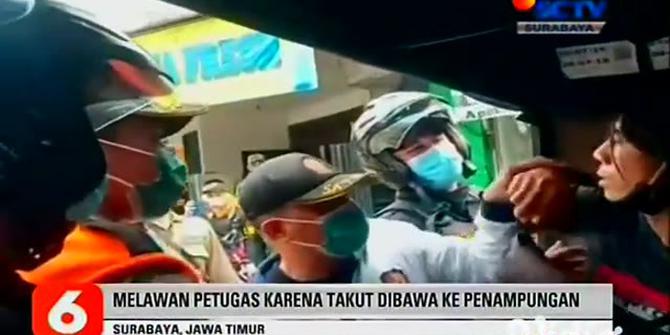 VIDEO: Klarifikasi Satpol PP Surabaya Terkait Petugas Tarik Pelanggar Protokol Kesehatan