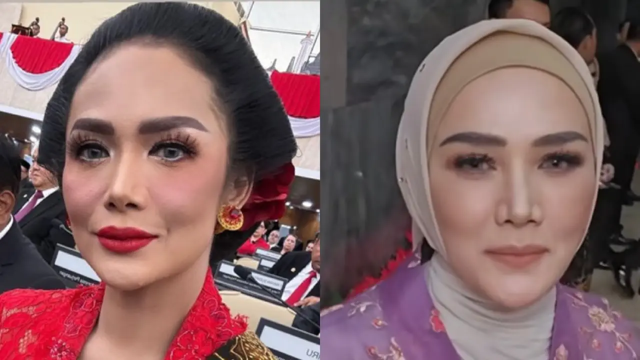 Gaya Kontras Krisdayanti dan Mulan Jameela Sidang Tahunan MPR/DPR 2024