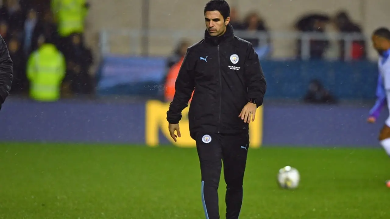 Asisten pelatih Manchester City, Mikel Arteta.