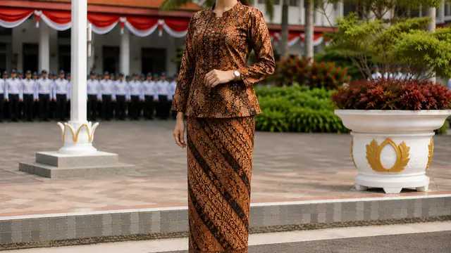 Setelan Atasan Batik dan Rok Batik Senada