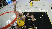 Anthony Davis memimpin Lakers mengalahkan Warriors di game pertama semifinal Wilayah Barat NBA (AFP)