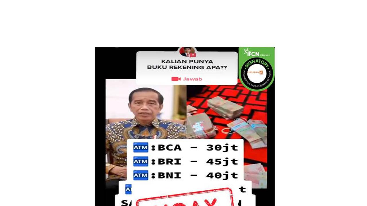 Cek Fakta rekening