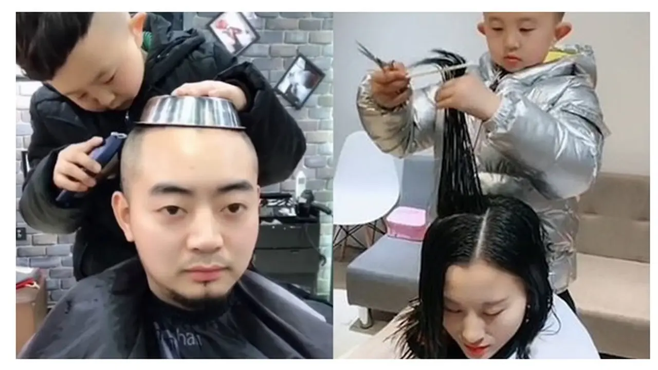 Bocah 6 tahun jadi Penata Rambut