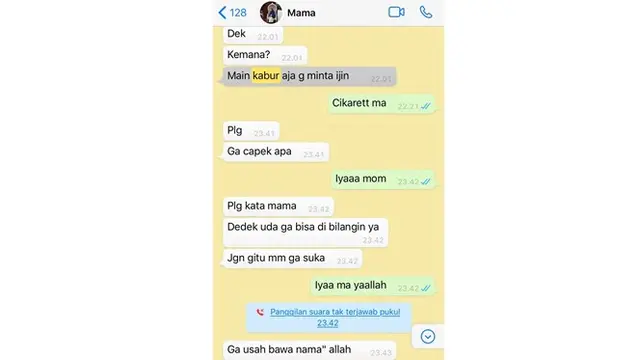 6 Chat Ibu Suruh Pulang Anak Ini Bikin Geregetan