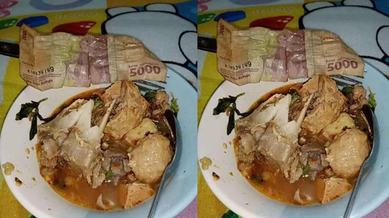 Viral Beli Bakso Berhadian Uang Tunai di Dalamnya Ini Jadi Perdebatan