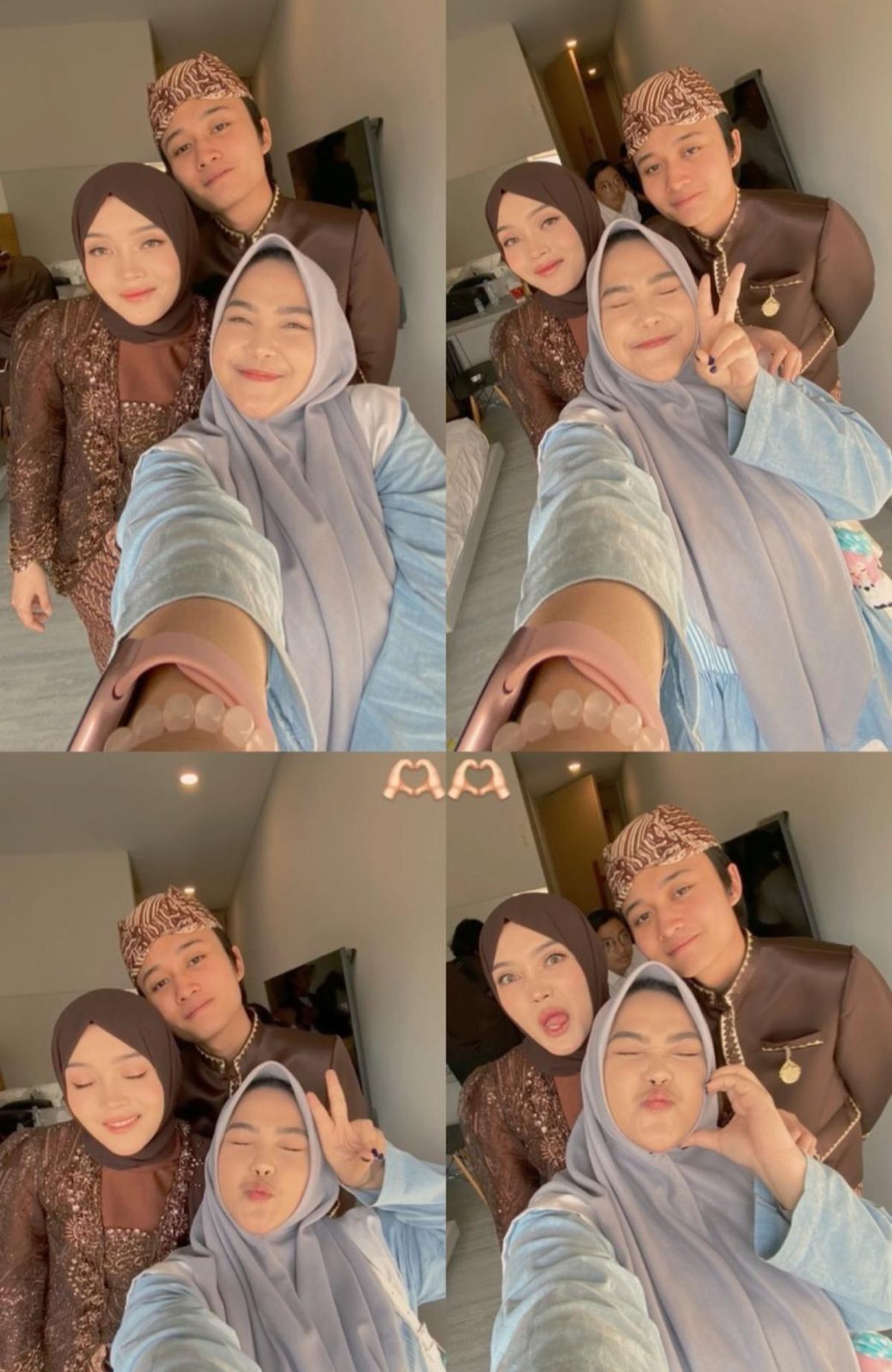 Elegan dalam Kebaya Cokelat, Putri Delina Tampil Memesona di Tasyakuran Mahalini