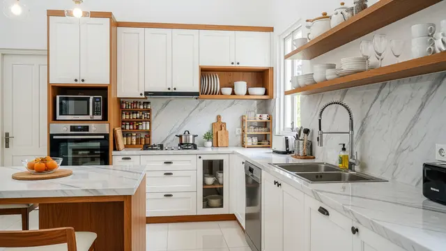 Desain Dapur All-White