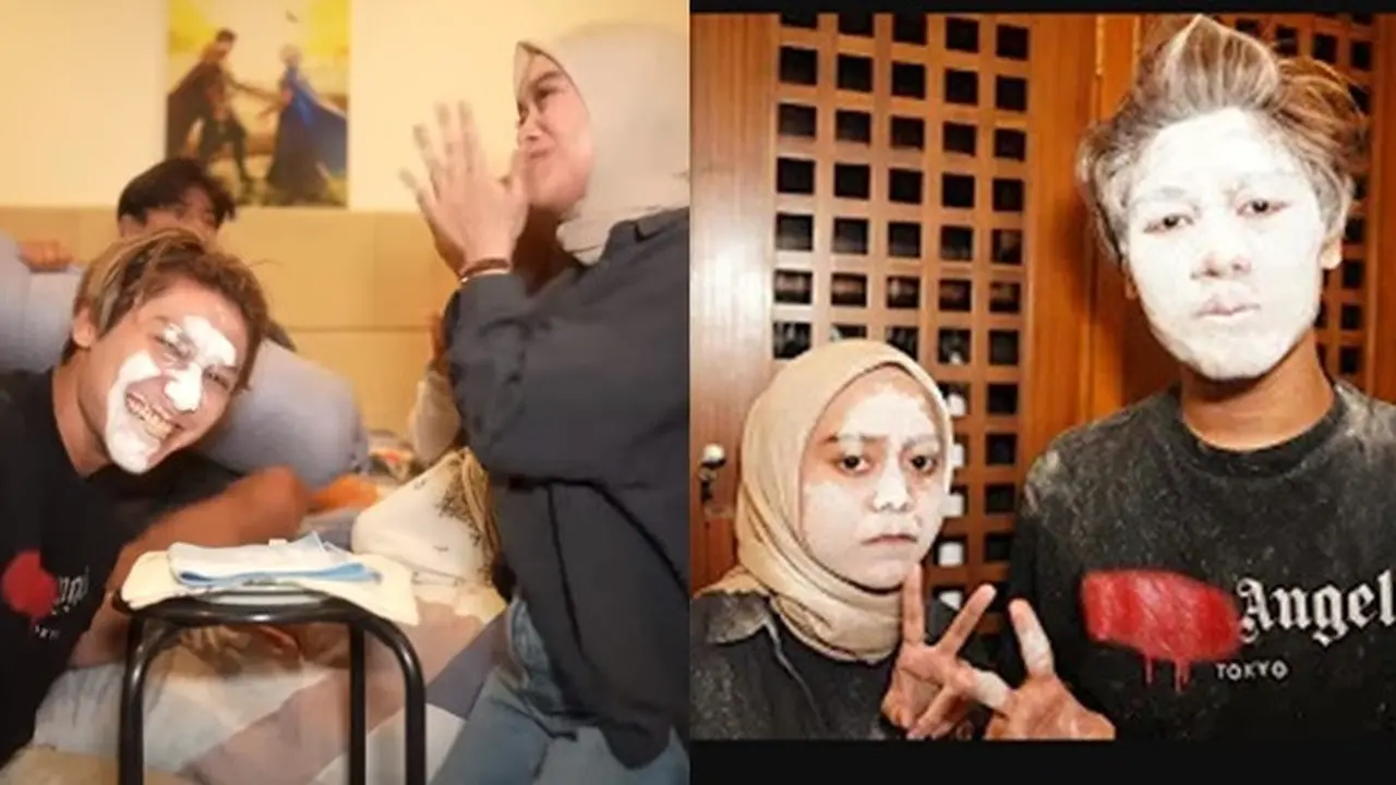 6 Potret Kocak Rizky Billar dan Lesty Kejora Saat Main Suit Jepang
