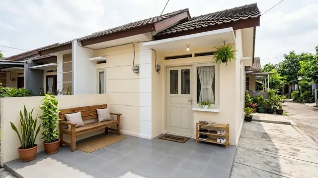 Desain Teras Rumah Kontrakan Petak