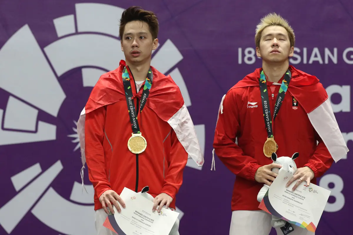 Kevin / Marcus Raih Emas Asian Games 2018